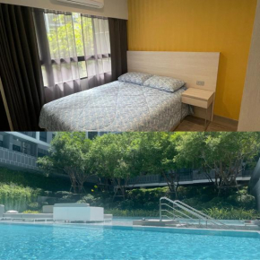 2DusitD2 Hua Hin - One bedroom with a beautiful view of the garden and pool